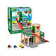 Brio Parking Garage Miniature avec Circuits Rail / Route Multicolore Ce parking garage rail/route intègre un ascenseur permettant d'accéder facilement aux différents étages
