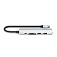 Satechi Hub USB-C Slim Multiport 6-in-1 4K Power Delivery 100W Argent pas cher