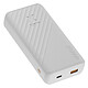 Xtorm Powerbank 20 000mAh USB-A/USB-C Modèle Go2 FastCharge 15W Compact Blanc Doté d'une grande capacité de 20 000 mAh, il offre plusieurs charges complètes (plus de 4 fois) pour votre appareil avant de devoir recharger la batterie externe elle-mê