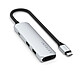 Satechi Hub USB-C Slim Multiport 4-in-1 4K Power Delivery 100W Argent Conçu dans un souci d'innovation, ce hub USB-C multiport argenté SATECHI constitue la solution idéale pour les transferts de fichiers volumineux