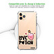 Evetane Coque iPhone 11 Pro Silicone antichocs Solides coins renforcés  transparente Motif Love Potion pas cher