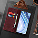 Acheter CaseMe Étui pour Xiaomi Redmi Note 9S/9 Pro/9 Pro Max Vintage Porte-carte Support Bordeaux