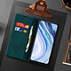 Acheter CaseMe Étui pour Xiaomi Redmi Note 9S / 9 Pro / 9 Pro Max Vintage Porte-carte Support Bleu canard