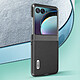 Acheter Abeel Coque en Cuir pour Razr 40 Ultra Effet Grainé Design Fin Noir