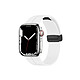 Avizar Bracelet pour Apple Watch 42/44/45mm Sport à fermeture aimantée Blanc S'adapte au mieux à votre poignet