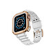 Avizar Bracelet pour Apple Watch 42/44/45mm en TPU Intégral Ultimate Blanc Offre une protection intégrale à votre Apple Watch