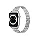 Avizar Bracelet pour Apple Watch 42/44/45mm en acier inoxydable Strass Argent - Conçu en acier inoxydable pour une meilleure durabilité.