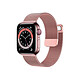 Avizar Bracelet pour Apple Watch 42/44/45mm en acier inoxydable type milanais Rose - Conçu en acier inoxydable de première qualité pour une meilleure durabilité.
