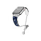 Avizar Bracelet pour Apple Watch 38/40/41mm Shiny Argent Conçu en acier inoxydable