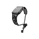 Avizar Bracelet pour Apple Watch 38/40/41mm Shiny Noir Conçu en acier inoxydable
