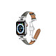 Avizar Bracelet pour Apple Watch 38/40/41mm en cuir à boucle déployante Gris - Doté d'un design épuré et élancé