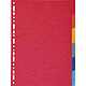 EXACOMPTA Jeu de 6 intercalaires carton 220g recyclé A4 multicolore x 50 Intercalaire