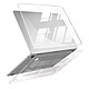 MW Coque Transparente Crystal pour MacBook Pro 13 pouces 2020/21/22 M1/M2 Transparent Coque composée à 35/40% de matériaux recyclés