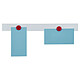 FRANKEN barette magnétique, (L)500 x (H)50 mm, blanc Aimants pour tableau