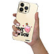 Evetane Coque iPhone 14 Pro Max Silicone antichocs Solides coins renforcés  transparente Motif Love Potion pas cher
