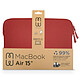MW Pochette pour MacBook Air 15 en Mousse Écologique Basics ²Life Rouge pas cher