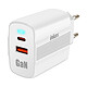 Inkax Chargeur Secteur USB-C GaN 45W + USB Charge Rapide Format Minimaliste Blanc Chargeur secteur GaN de chez Inkax : performance de charge rapide et efficace pour tous vos appareils