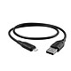 CYGNETT Câble Lightning vers USB-A Charge et Transfert 2.4A 12W Essentials 1m Noir - Ce câble noir Cygnett Essentials charge et synchronise vos appareils à connecteur Lightning avec efficacité