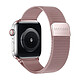 Decoded Bracelet pour Apple Watch 38 / 40 / 41 / 42mm en Maille Milanaise Milan Traction Rose Très polyvalent, ce bracelet Milan Traction rose de Decoded est compatible avec une variété de modèles d'Apple Watch, dont Apple Watch Series 3, 4, 6, 7, 8, 9 et SE
