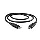 CYGNETT Câble USB-C vers USB-C Charge et Transfert 3A 60W Essentials 2m Noir Ce câble noir Essentials Cygnett USB-C vers USB-C prend en charge une puissance de 60W avec un courant de 3A, assurant une charge rapide et efficace