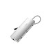 LinQ Hub Multiport Pro 8-en-1 HDMI 4K USB-C Power Delivery 140W 10Gbps Gris pas cher
