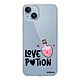 Evetane Coque iPhone 14 Plus 360 intégrale transparente Motif Love Potion Tendance . Coque iPhone 14 Plus 360 intégrale transparente Love Potion Tendance .