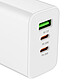 Inkax Chargeur 2x USB-C Power Delivery 20W + USB 18W Charge Rapide Compact Blanc pas cher