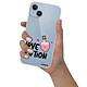 Evetane Coque iPhone 14 Plus 360 intégrale transparente Motif Love Potion Tendance . pas cher