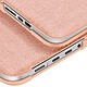 Incase Coque pour MacBook Pro 16" Design Rigide Tissu Antichocs Ventilée Rose pas cher