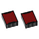 TRODAT Cassette encreur de rechange pour tampon 6/4921C Rouge x 2 Cassette d'encrage