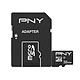 PNY Carte Mémoire MicroSD 32GB Class 10 Modèle Performance Plus 50 Mb/s Noir Permettant d'ajouter 32 GB d'espace supplémentaire pour stocker vos photos, vidéos, musiques, applications et documents