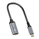 LinQ Adaptateur Vidéo USB C vers HDMI 4K Haute Résolution Design Compact Noir Adaptateur USB-C vers HDMI de LinQ pour connecter votre appareil à une TV, un moniteur, un projecteur ou une HDTV en Ultra HD