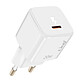 LinQ Chargeur Secteur USB-C Power Delivery 20W Charge Efficace Compact Blanc Chargeur secteur USB-C avec Power Delivery 20W de LinQ pour offrir une recharge optimale à vos appareils
