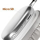 Avizar Casque Bluetooth Sans Fil Microphone Intégré Argent pas cher