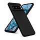 Evetane Coque Google Pixel 8 Pro Silicone liquide Noire + 2 Vitres en Verre trempé Protection écran Antichocs pas cher