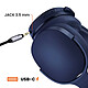 Avizar Casque Audio Bluetooth à Réduction de Bruit avec Microphone Bleu pas cher