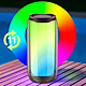 LinQ Enceinte Bluetooth LED RGB Multicolore Étanche IPX6 Son puissant 8W Noir pas cher