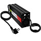 Minimotors Chargeur pour Trottinette Dualtron connecteur LP-16 60V / 6.5A Noir Chargeur spécifique aux trottinettes Trottinette Dualtron, idéal pour remplacer le vôtre, usé ou endommagé