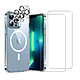 Acheter Evetane Coque iPhone 13 Pro Max Antichoc compatible Magsafe + 2 Protections écran et 2 protections Objectif Caméra