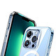 Evetane Coque iPhone 13 Pro Max Antichoc compatible Magsafe + 2 Protections écran et 2 protections Objectif Caméra pas cher