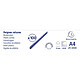EXACOMPTA Une Boite de 100 Peignes Plastiques 12 mm 21X29,7 cm Noir Baguette à relier