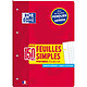 OXFORD Bloc de Feuilles Simples détachable perforés A4 Grand carreaux 90g 150 pages Copies simples ou Feuillets mobiles