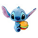 Lilo & Stitch - Peluche Stitch avec Burger 25 cm Peluche Lilo &amp; Stitch, modèle Stitch avec Burger 25 cm.