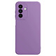Avizar Coque pour Samsung Galaxy A26 Silicone Lisse Bloc Caméra Protégé Violet Coque en silicone souple, une protection anti-rayures flexible pour votre Samsung A26
