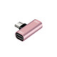 Avizar Adaptateur Splitter Double USB Type-C vers USB Type-C Rose champagne Cet adaptateur double USB-C vers USB-C permet de dédoubler vos ports USB-C
