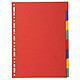 EXACOMPTA Intercalaires carte marbrée 220g/m2 8 onglets neutres - A4 - couleurs assorties x 25 Intercalaire