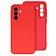 Coque pour Samsung Galaxy A36 Semi-rigide Soft-touch Anti-traces Rouge Coque en silicone semi-rigide rouge, de la collection Fast Cover, préservant votre Samsung A36 des chocs et des rayures