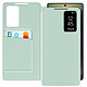 Avizar Étui Fenêtre pour Samsung Galaxy S25 Ultra avec Clapet Porte-Carte Étui fenêtre vert clair alliant style et praticité pour un usage sans compromis de votre Galaxy S25 Ultra