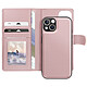 Mayaxess Étui pour iPhone 13 Coque Détachable Rose champagne Étui Clapet Rose Gold de Mayaxess pour habiller avec élégance votre iPhone 13