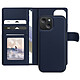 Mayaxess Étui pour iPhone 15 Coque Détachable Bleu nuit Étui Clapet Bleu Nuit de Mayaxess pour habiller avec élégance votre iPhone 15